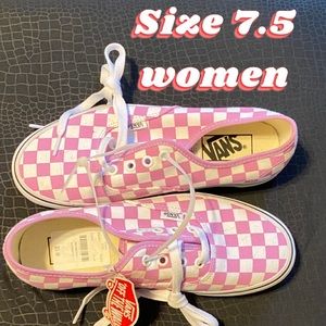 Pink Checkered Women’s Vans